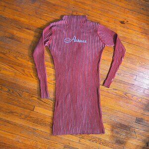 Azzure Denim Striped Sweater Dress